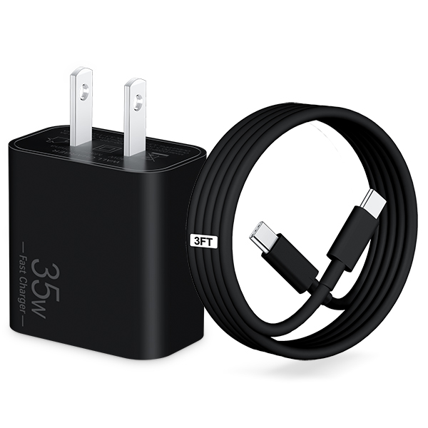 35W Fast Charger for iPad Pro 13/12.9/11 inch 2025-2018, Air 6/5, Mini 7/6, iPad 11th(A16)/10th Generation, iPhone 17/16/15 Series, USB C Fast Wall Charger Block with 3FT Type C Cable Charging Cord