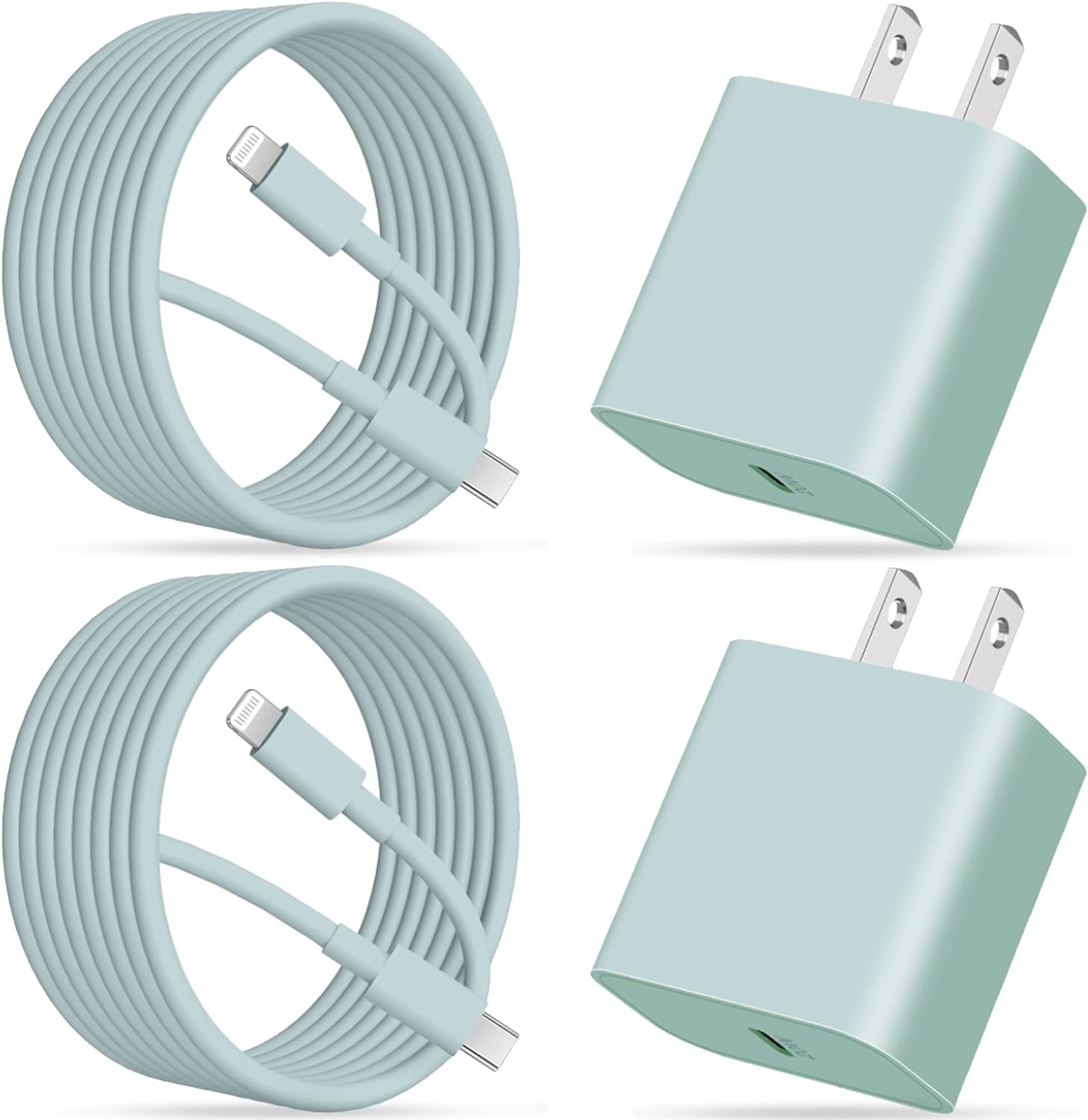 for iPhone Charger Fast Charging, 2Pack 20W PD USB C Wall Charger Plug Fast Charger Block with 10FT Long USB-C to L Cable for iPhone 14/Plus/13/12/Pro Max/Mini/11/XS/X, iPad