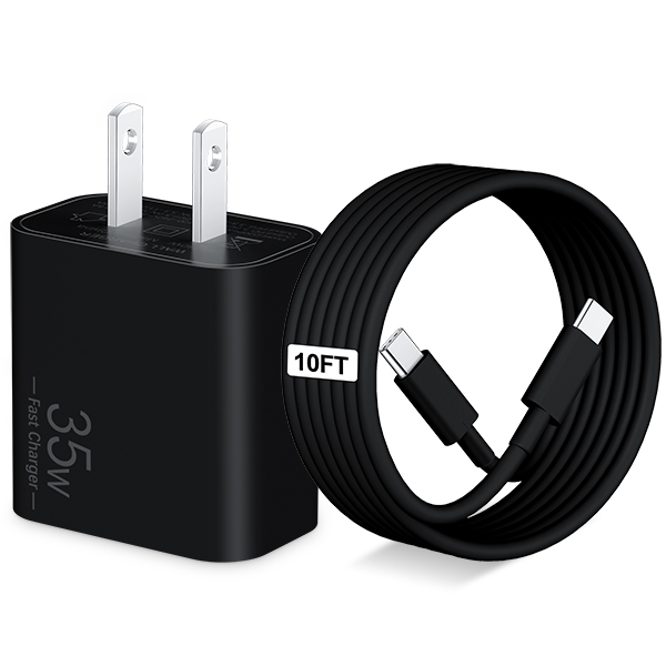 35W iPad Charger Fast Charging, Type C Super Fast Wall Charger Block with 10FT USB C Cable Cord for iPad Pro 13/12.9/11 inch 2025-2018, Air 6/5, Mini 7/6, iPad 11th(A16)/10th Generation, iPhone 17/16